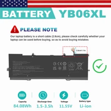 YB06XL battery for HP Spectre X360 15-ch075nr 15-ch0xx 15t-ch000 928427-271-272