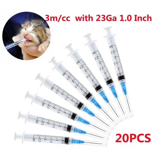 3m/cc Disposable Syringe with 23Ga 1.0 Inch Needle Pack of 20 Lab Supplies B - Picture 6 of 9