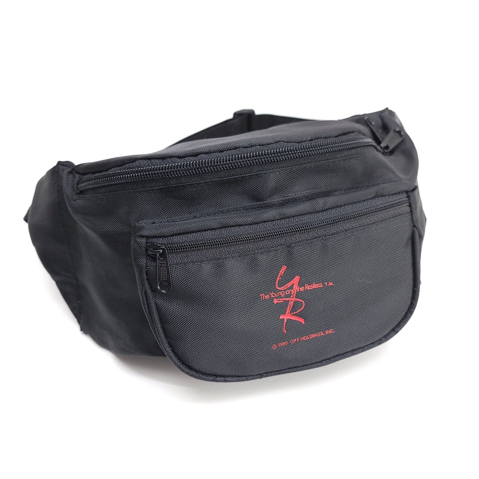 Young and the Restless 1995 Black Nylon Fanny Pack Soap Opera Waist Bag