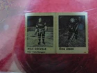 Lot of 2 Rare 1950 Hockey Strip Card Mac Colville Rog Leger #2