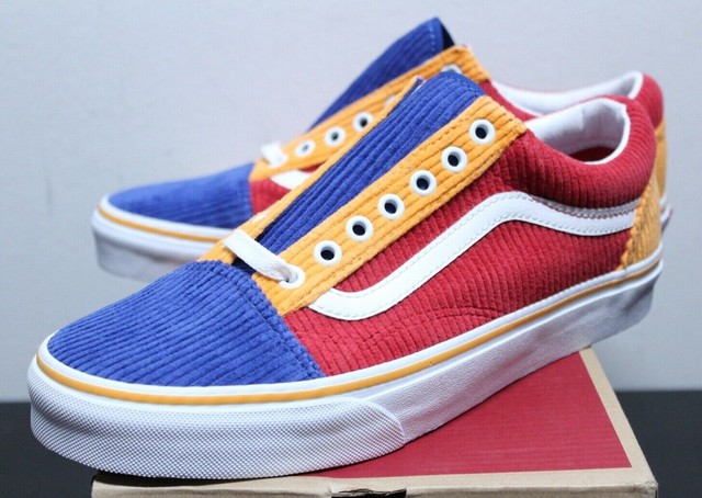 red blue orange vans