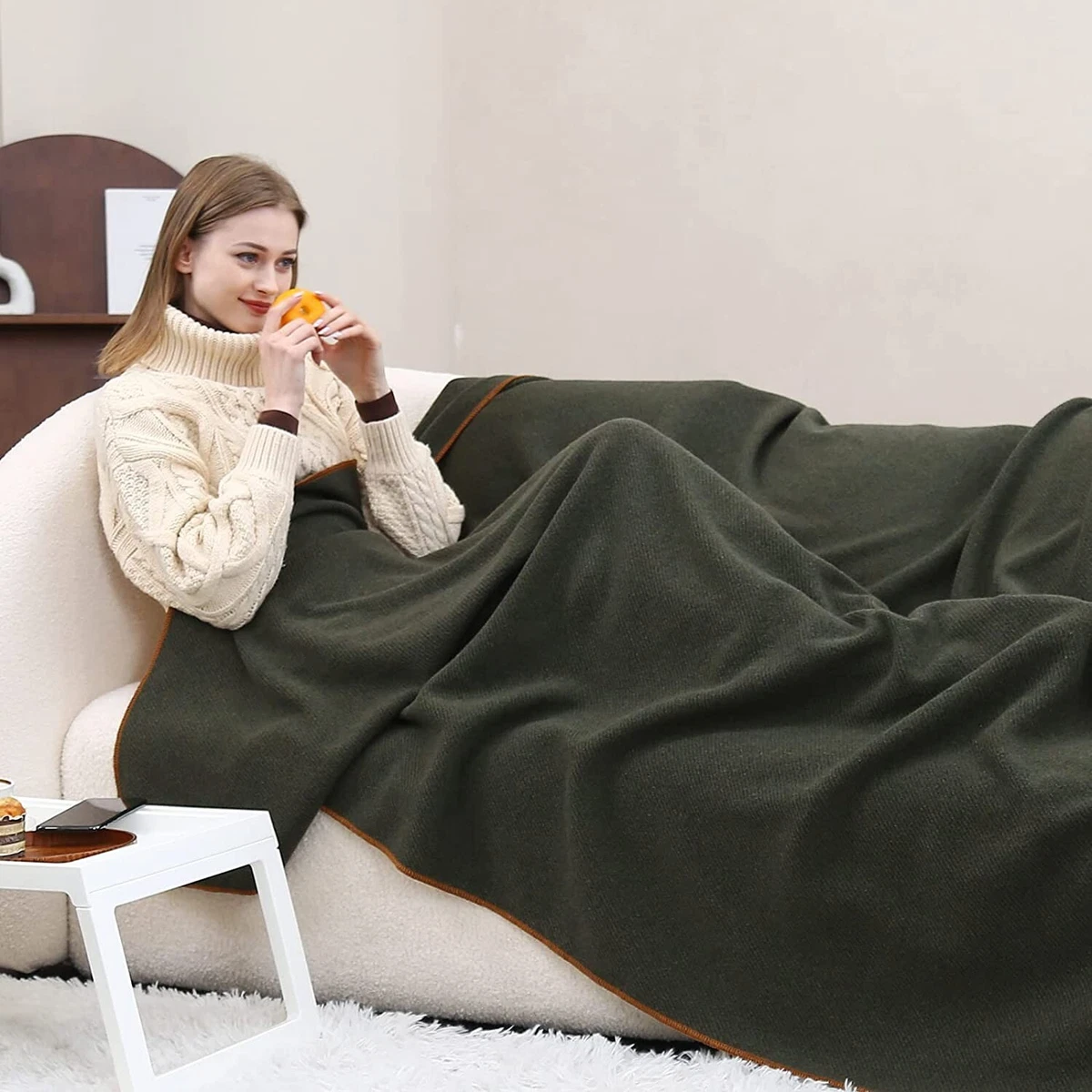 Acushla Merino Wool Camp Blanket - Warm Thick Washable Large Throw - Great  fo... | eBay