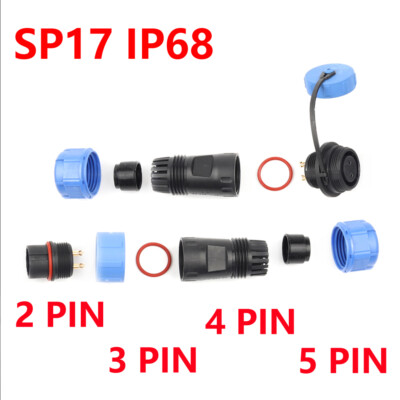 SP17IP68 2/3/4/5 Polig wasserdicht Rundstecker Stecker und Buchsensteckverbinder