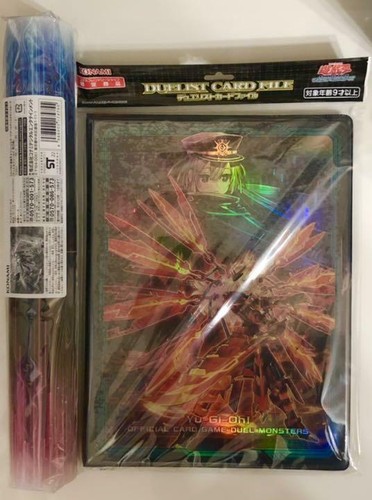 Yugioh Official Playmat Card File 2 Set Sky Striker Mobilize Linkage Konami - Afbeelding 1 van 12