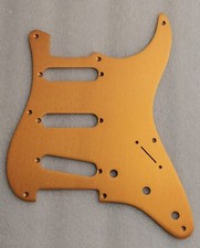 Gold Anodised Aluminium 8-hole Strat Pickguard Scratch Plate