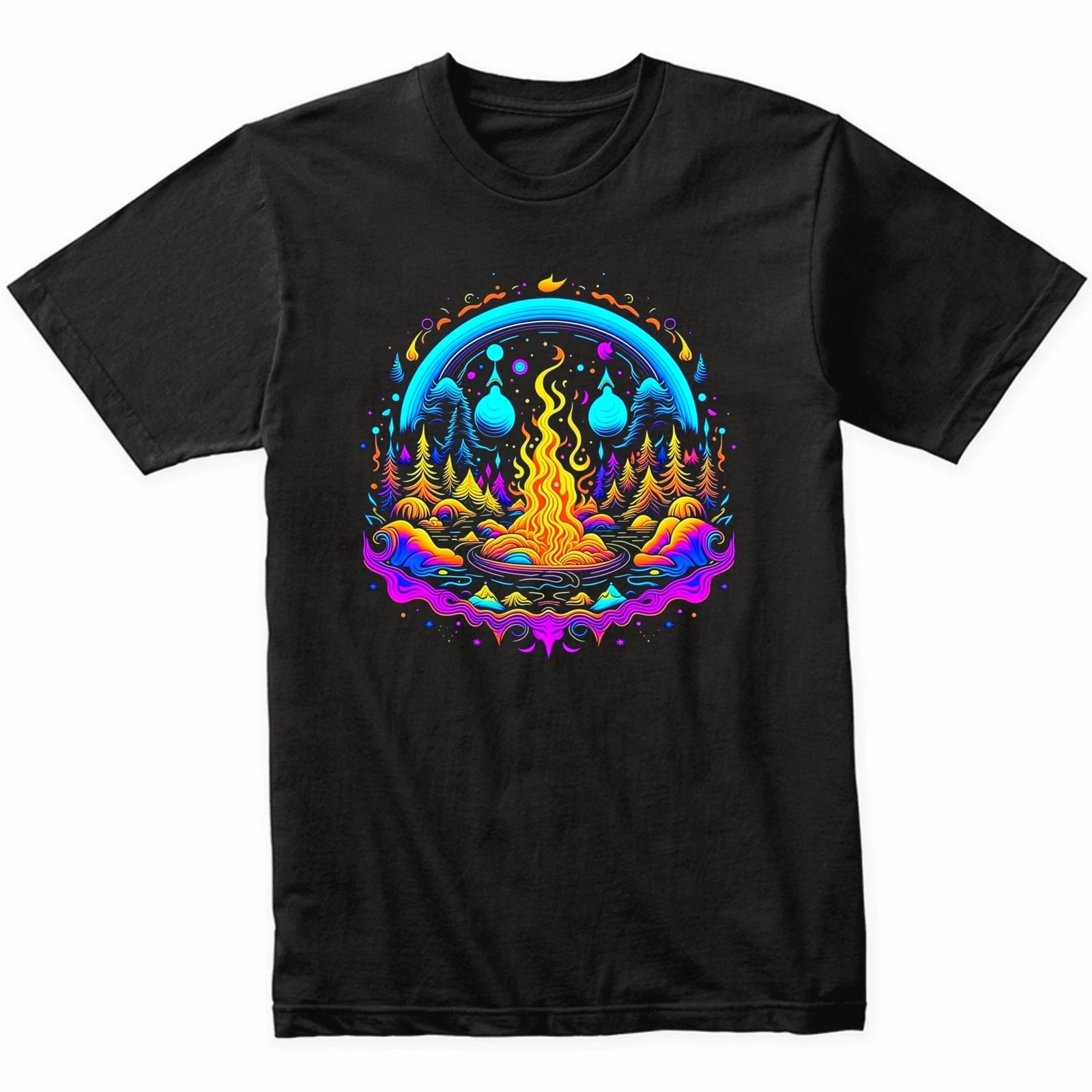 Campfire Psychedelic Camping Art Shirt Bon Fire Shirt Outdoors Nature Lover Gift
Opens in a new wind