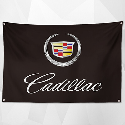 Cadillac Racing Flag Banner 3X5ft Garage Wall Decor Car Show - Foto 5