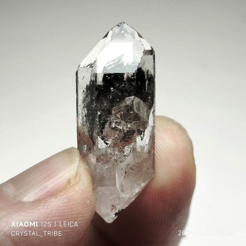 7g Natural Black Phantom Herkimer Diamond DT Quartz Crystal Healing Stone 4974 - Picture 3 of 15
