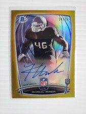 2014 Khalil Mack Bowman Chrome Gold Refractor RC Auto #23  14/75