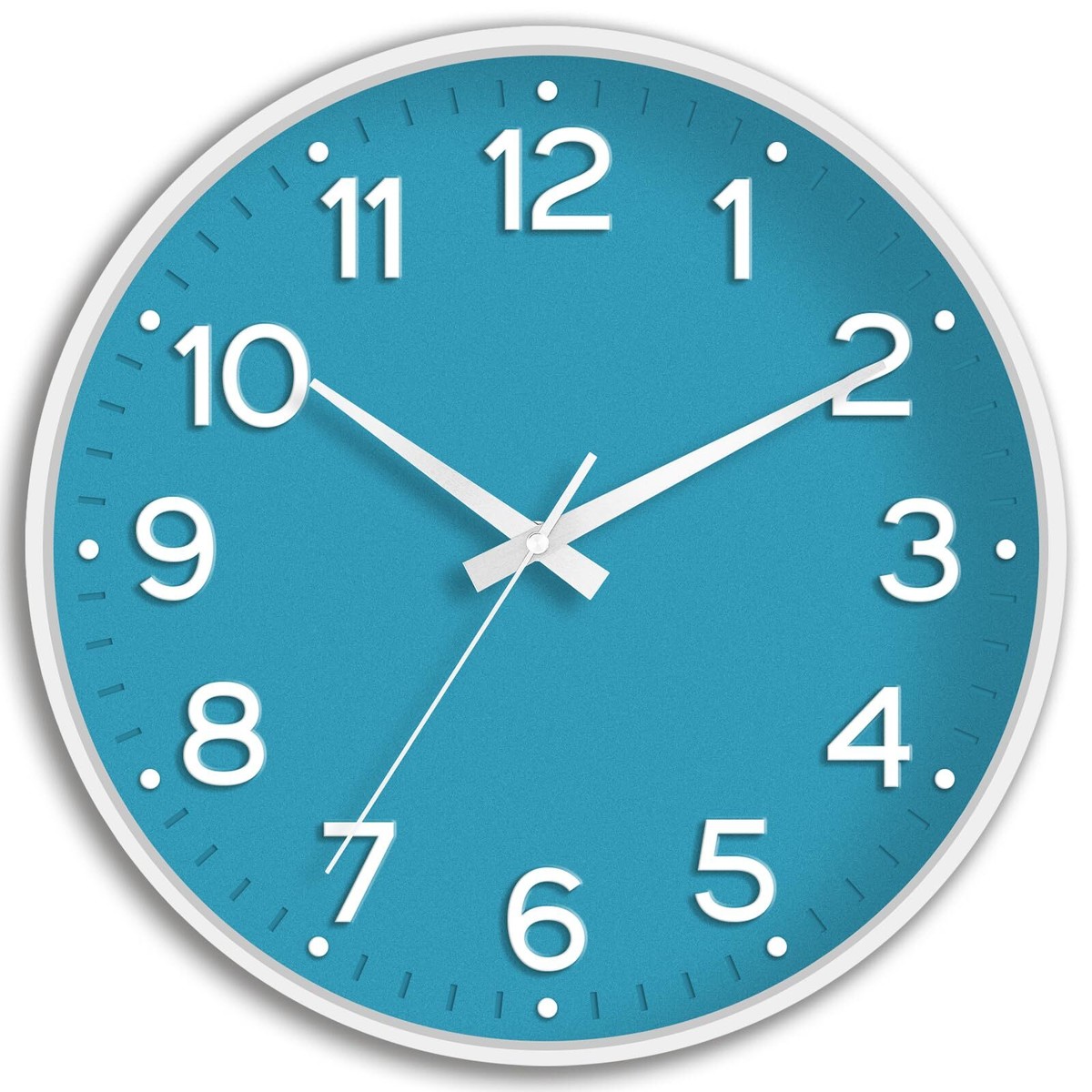 Wall Clock Silent Wall Clocks Battery Operated 8 Inch-Modern Non