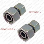 Hydraulik Verschraubung Reduzierverschraubung IG auf IG Metrisch 2x ÜW