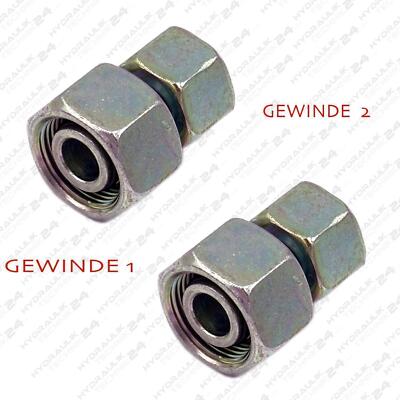 Hydraulik Verschraubung Reduzierverschraubung IG auf IG Metrisch 2x ÜW