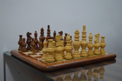 Schachspiel Staunton Muster Schachspiel in Ebenholz & Buchsbaum KING SIZE 5''
