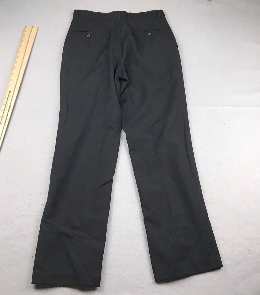 Pantalones Izod Niñas 18 Regular Negro Pierna Recta Frente Plano Ligeros Niños Foto 3 de 4
