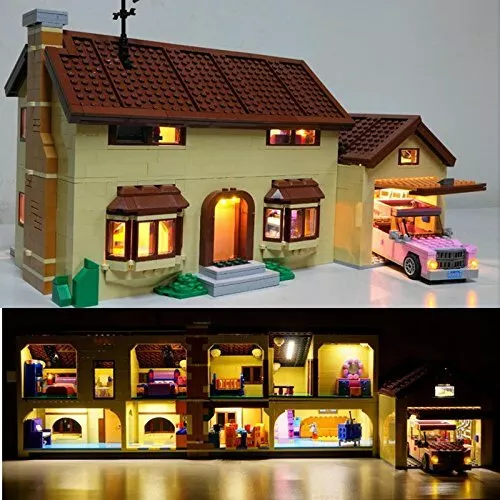Light Kit for Lego The Simpsons House 71006 usb power