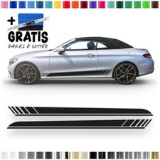 Auto Seitenstreifen, Aufkleber-Set komp. mit Mercedes C-Klasse A205 Edition One
