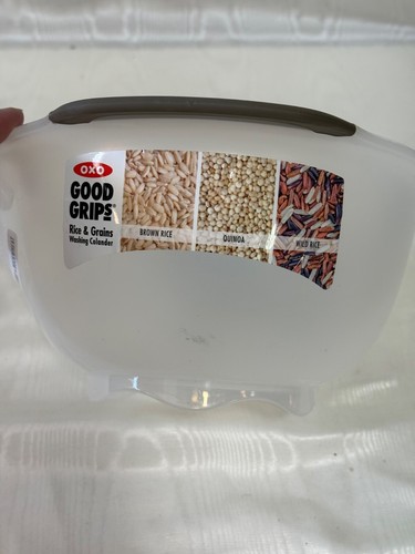 OXO Good Grips Rice & Grain Washing Colonder New- Spout Drain - Picture 2 of 5