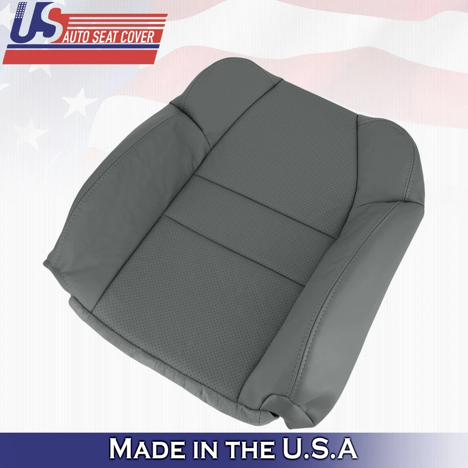 2001 2002 2003 para Acura MDX conductor y pasajero 2x cubiertas de asiento superiores de cuero gris  Foto 3 de 4