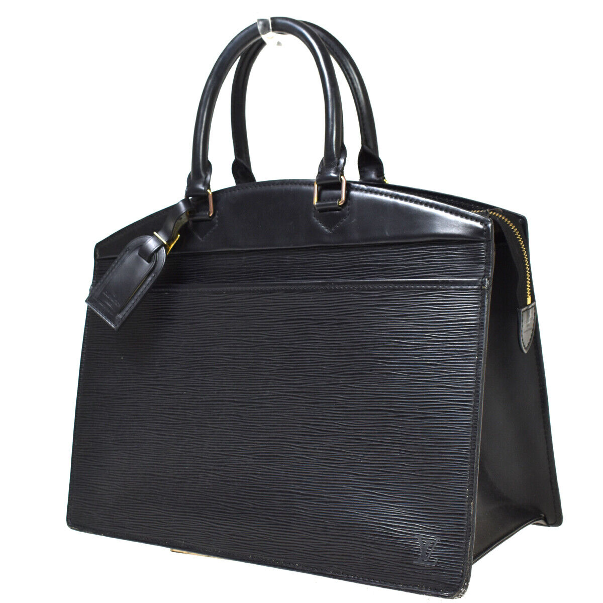 LOUIS VUITTON LV Logo Riviera Hand Bag Epi Leather Black France M48182  69AC836
