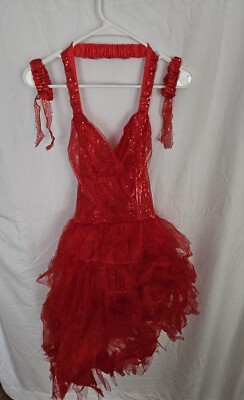 fitted lace wedding dress Harley Quinn The Suicide Squad 2 Red Dress Outfit S / Women