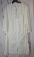 Vintage Barbizon Blendaire Batiste Ivory Sheer Large Nightgown Dress Prairie L