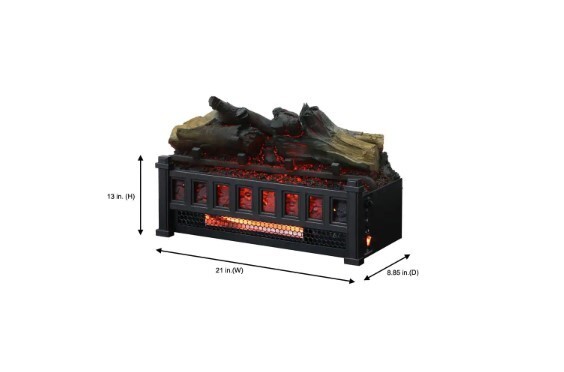 StyleWell Barkridge 20.5u0026#034; Infrared Electric Fireplace Log Set Heater  w/ Remote | eBay