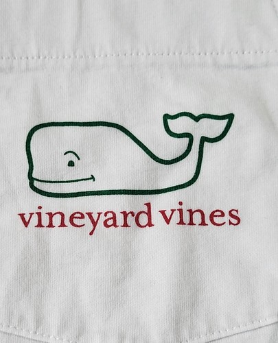 Camiseta Vineyard Vines Para Hombre Grande Vacaciones Traviesa O Bonita Mangas Largas Blanca - Imagen 5 de 9