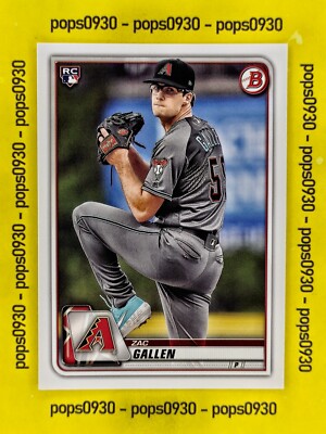 Zac Gallen, Arizona Diamondbacks, 2020, Bowman's, rookie, #75