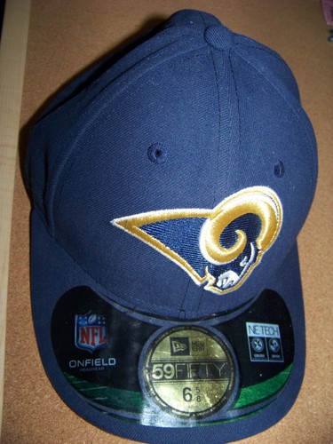 St Louis Rams logo size 7 fitted baseball hat New Era 59 Fifty cap c45996 - Picture 4 of 11