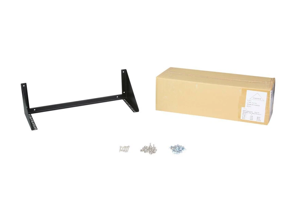 StarTech.com RK419WALLV 4U 19 in Steel Vertical Wall Mount Equipment Rack Bracke - Image 4 of 4