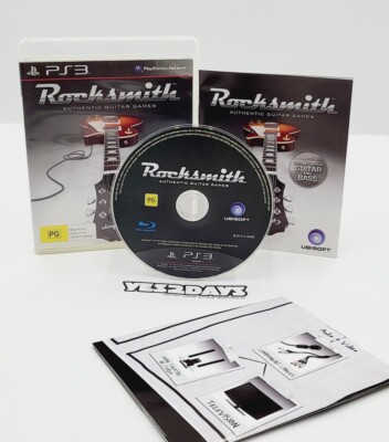 ROCKSMITHS Authentic Guitar Games Ps3 Game | PlayStation 3 Complete with Manual
