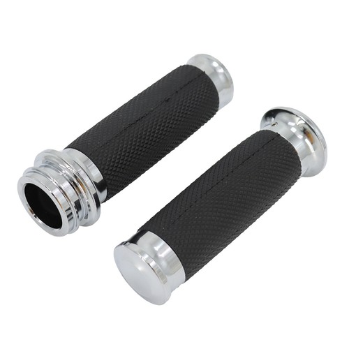 2X Motorcycle Handlebar Hand Grips For Harley Touring Street Road Glide Softail - Picture 2 of 7