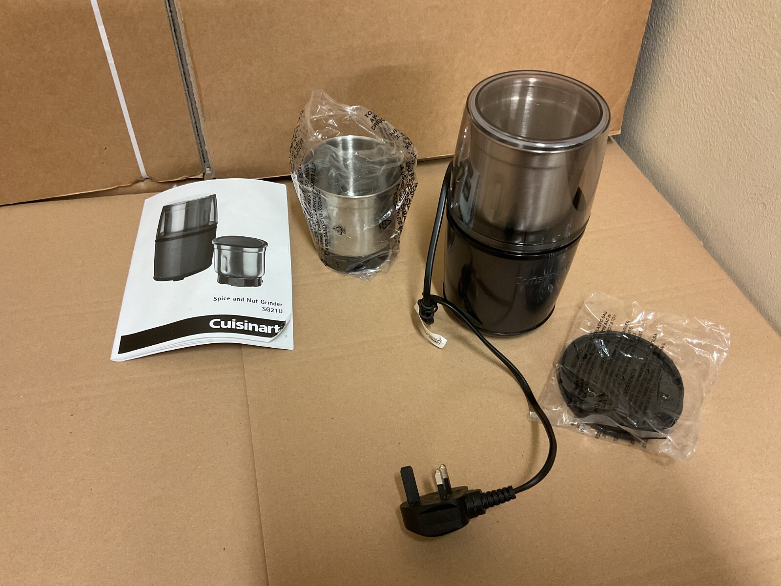 Cuisinart SG21U Electric Spice Grinder Compact Grind Spices Black