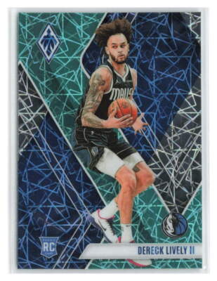 Dereck Lively II 2023-24 Panini Phoenix Teal Lazer Rookie #290-DAL MAVS