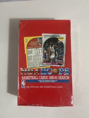 1990-1991 NBA Hoops Series 2 Basketball Wax Box Factory Sealed 36 Packs