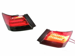 3D LED BAR STYLING FOR 08-12 HONDA ACCORD PAIR TAIL LIGHT BRAKE LAMPS CLEAR