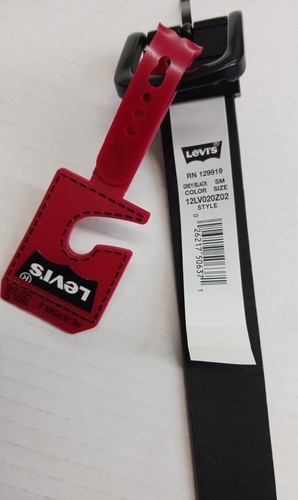 Small 22-24 Boys Grey/Black Reversible Levis Belt 12LV020Z02 - Picture 4 of 4