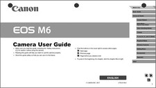 Canon EOS M6 Digital Camera User Instruction Guide Manual