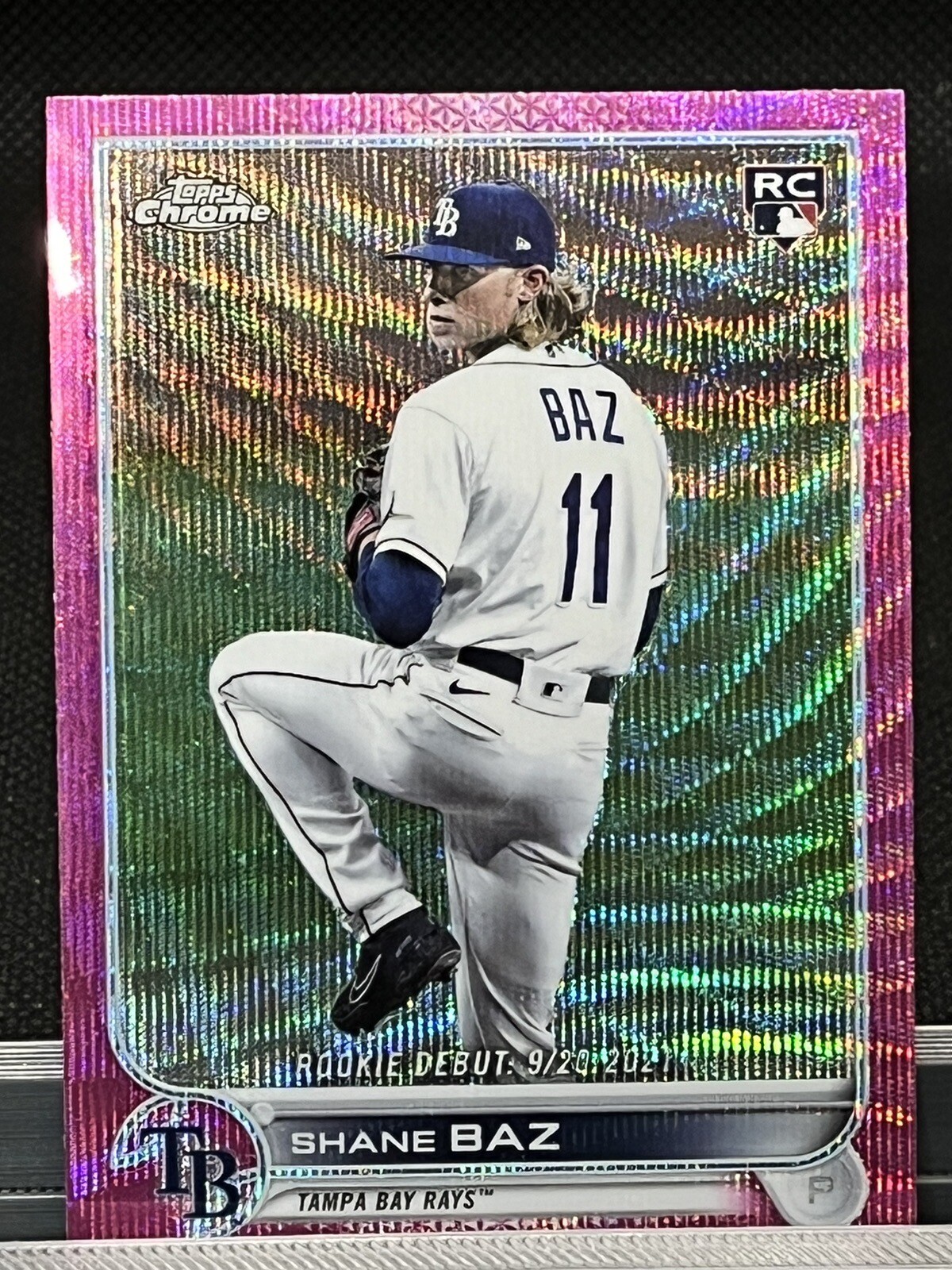 2022 Topps Chrome Update Pink Wave Refractors #USC175 Shane Baz