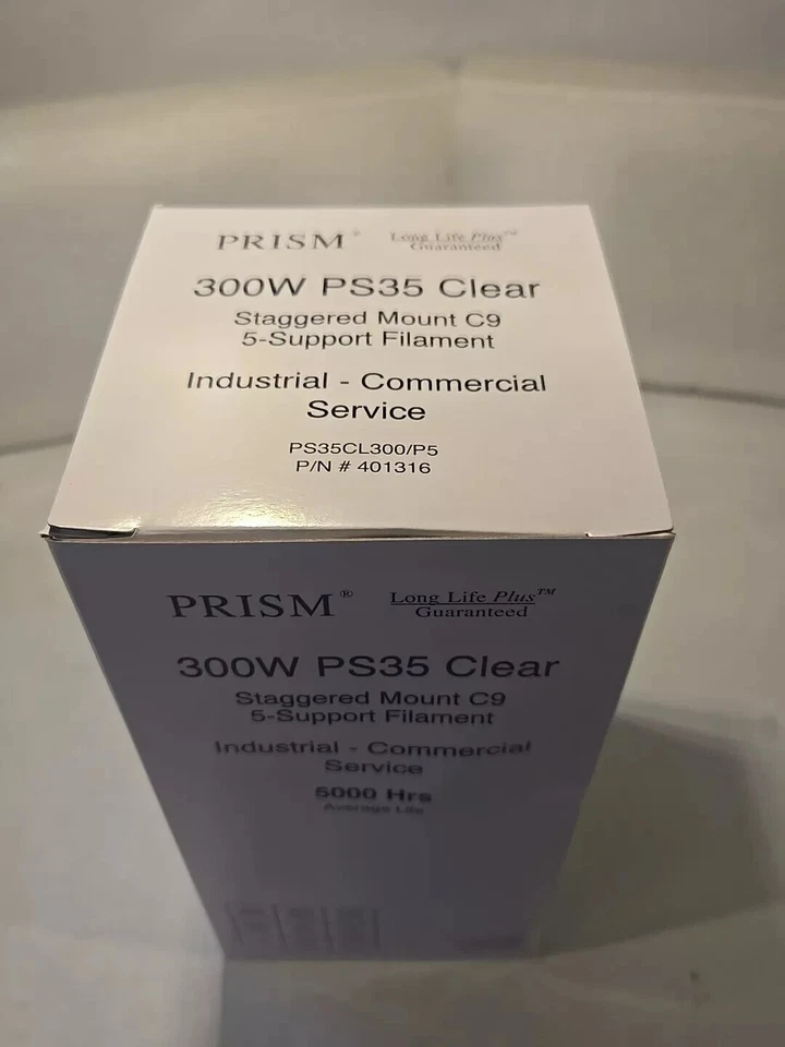 PRISM 300W PS25 CLEAR STAGGERED MOUNT C9 130V LIGHT #401316 - Image 4 of 4