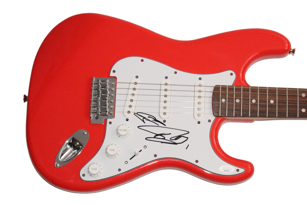 Tom Kaulitz & Georg Listing Signed Autograph Fender Guitar Tokio