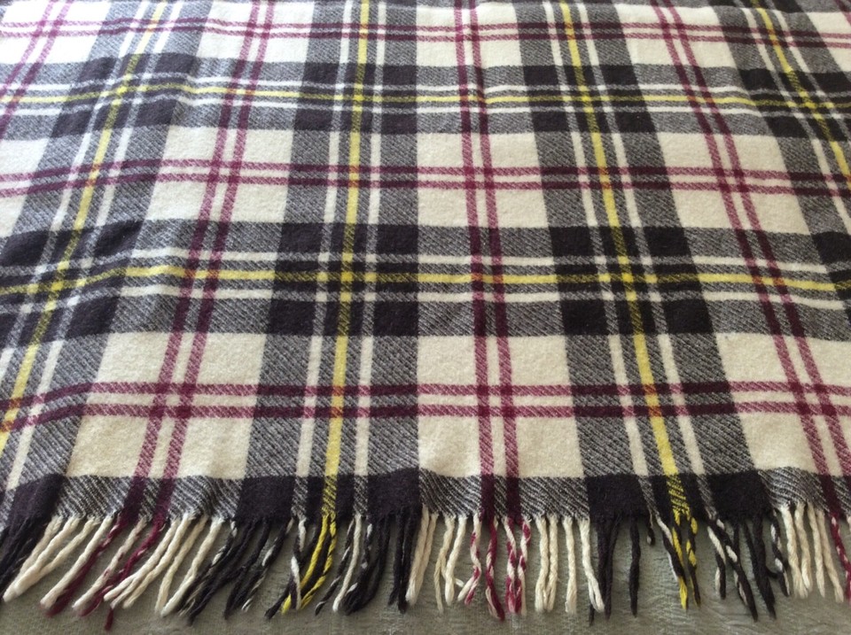 Connemara Rug Throw Blanket 100% Pure Wool Foxford Ireland 52