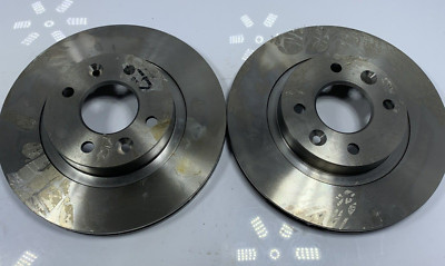 Pair Of Front Brake Discs Renault R18-R25-Espace-Fuego OE DF29108 Graf