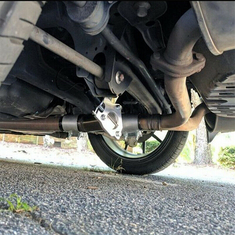 2.5''/63mm Electric Exhaust Butterfly Valve Kit Butterfly Valve Stainless Header