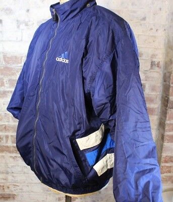 Vintage 90s ADIDAS Puffer Coat Men's Large 3 Stripes Large Vintage 90s ADIDAS Puffer Coat Men's Large 3 Stripes Large