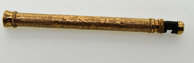 Opera Glass Lorgnette Telescoping 9'' Handle Gold Filled Hand Engraved Ornate