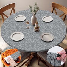 opstellen Fitted Round Tableclothes Drawstring Water Proof Table Cloth Polyes...