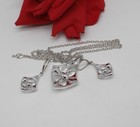 Vintage Sarah Coventry Rhinestone  Necklace  & Earrings  Set   CAT RESCUE — photo 2