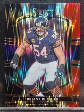Brian Urlacher 2025 Panini Select #200 Black and Red Prizm Shock   Chicago Bears