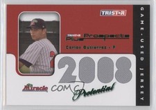 2008 Prospects Plus PROtential Game Used Green 41/50 Carlos Gutierrez #P-CG 0m3